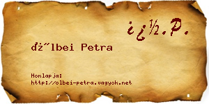 Ölbei Petra névjegykártya